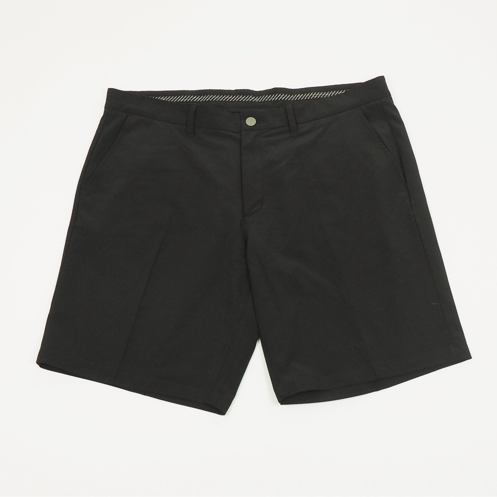 Primo Golf Chino Shorts Mens 40 Black Casual Performance Stretch Wicking Blend